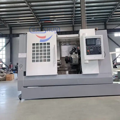 Máy cắt kim loại đồng alloy tự động bánh xe nghiêng giường CNC máy quay TCK550