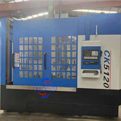 Máy quay Cnc thẳng đứng một cột với độ chính xác cao cắt kim loại sắt đúc