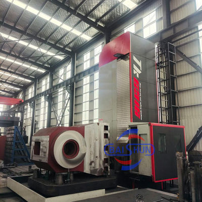 Máy xẻ kim loại xoắn lớn CNC kiểu sàn ngang máy xẻ với trục V