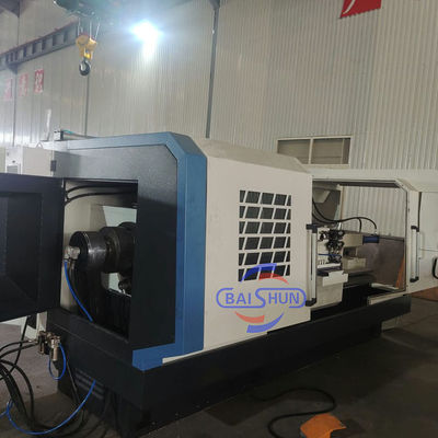QK1325 thông minh tự động ngang giường phẳng CNC Double Chuck Pipe Threading Lathe