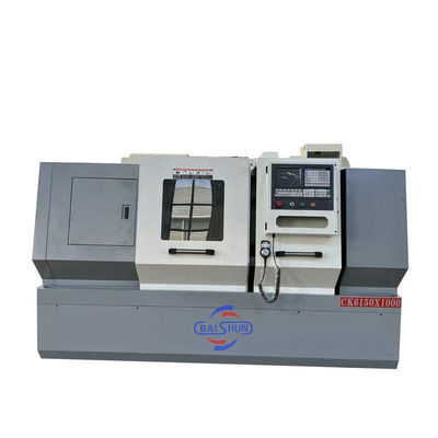 Máy tiện CNC giường phẳng Fanuc, đường kính xoay 500mm, phôi 1500mm
