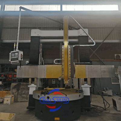 Máy tiện đứng CNC hai cột đường kính lớn với Đường kính tiện tối đa 2500mm và Độ chính xác định vị ±0.003