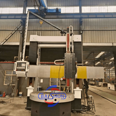 Máy tiện đứng CNC Trung Quốc, hạng nặng, tiện kim loại với Hệ thống điều khiển Siemens